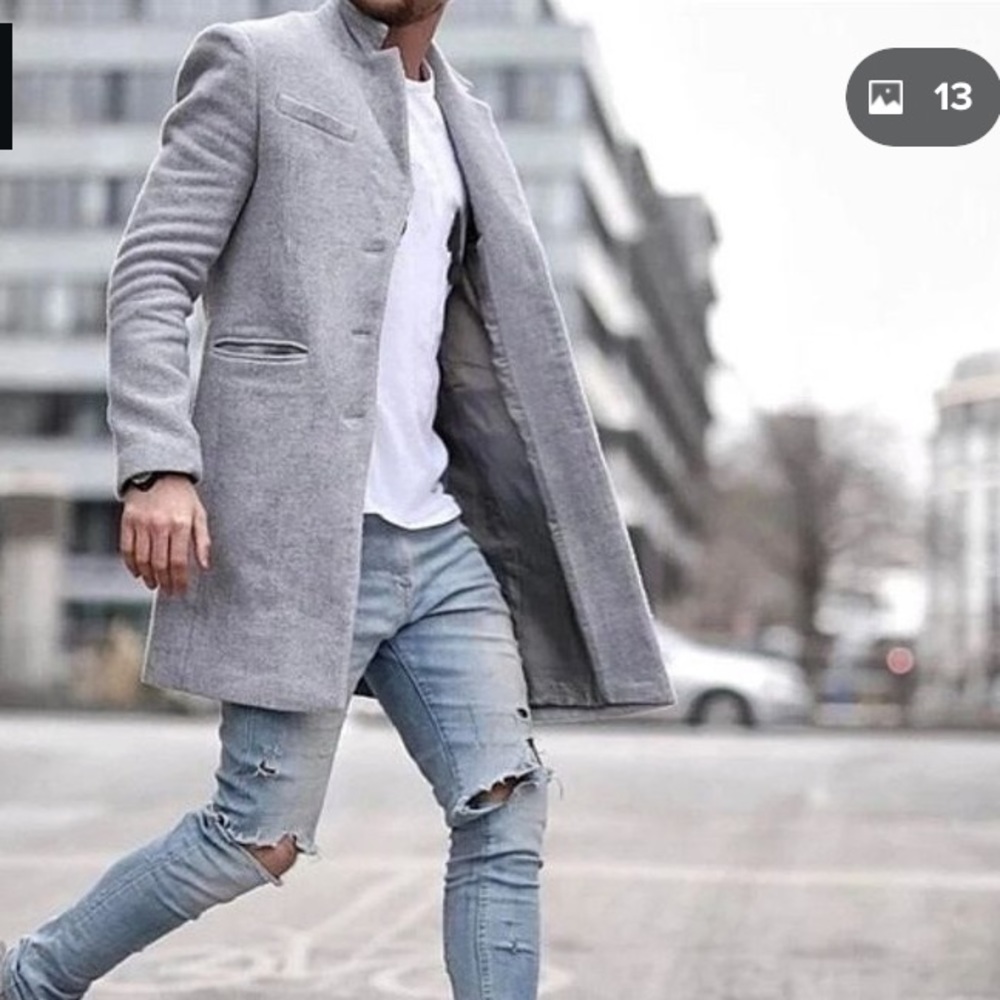 New Casual Wool Trench Coat